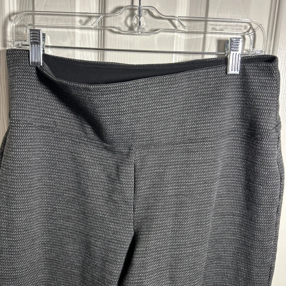 APT. 9 Women's Black Patterned Elastic‎ Waist Pull-On Dress Pants Size L